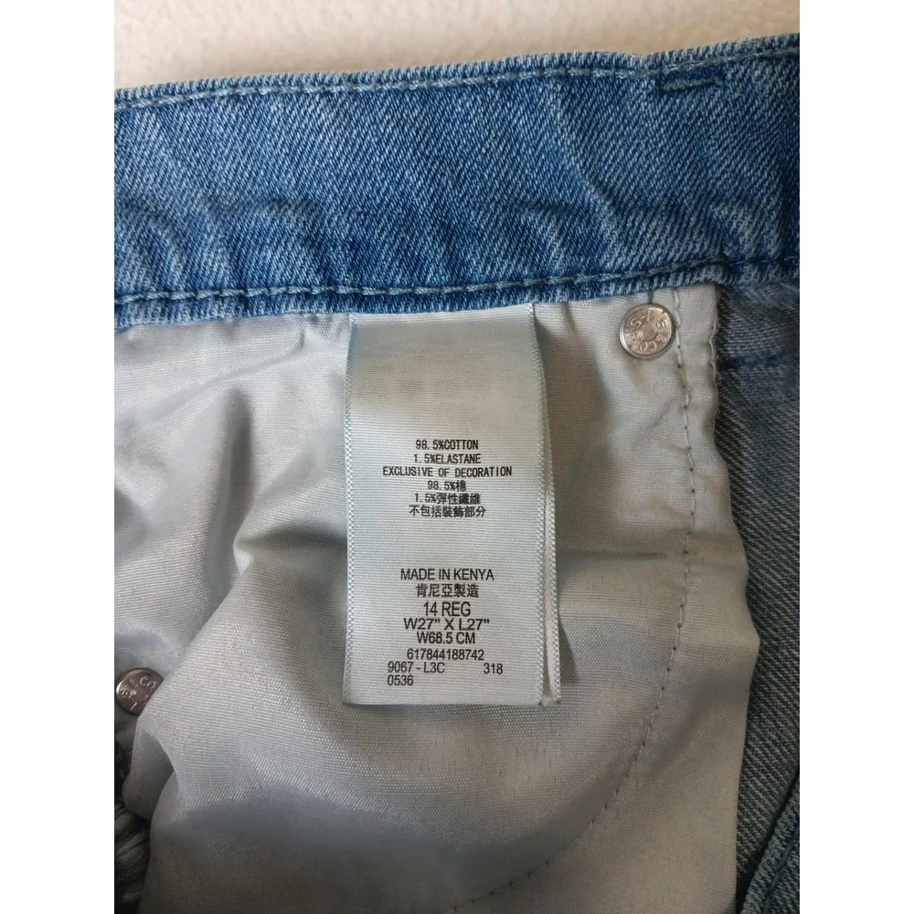 Levis 511 Slim Jeans Boys 14 Regular 27x27 Blue Straight Stretch Denim‎